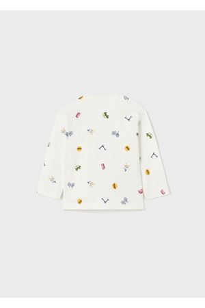 Mayoral Kışlık Erkek Bebek Uzun Kol T-shirt Beyaz-