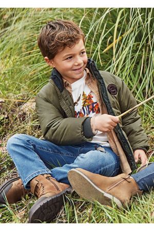 Mayoral 4436-Kışlık Erkek Dolgulu Mont Ceket Yeşil