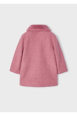 Mayoral4409- Kışlık Kız Kürklü Mont Kaban Pembe