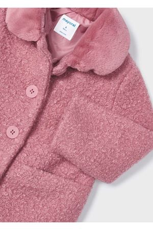 Mayoral4409- Kışlık Kız Kürklü Mont Kaban Pembe