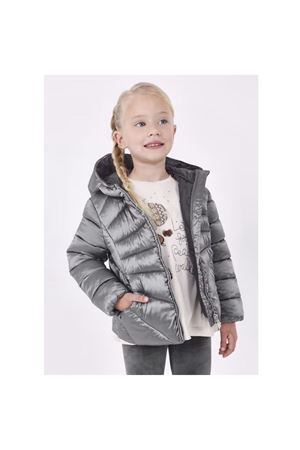 Mayoral Kışlık Kız Kapşonlu Mont Gri