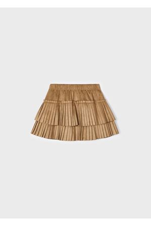 Mayoral 4903-Kışlık Kız Pileli Etek Kahverengi