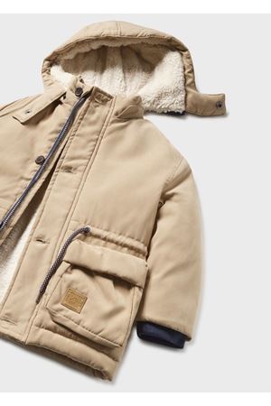 Mayoral 2439- Kışlık Erkek Bebek Mont Parka Krem