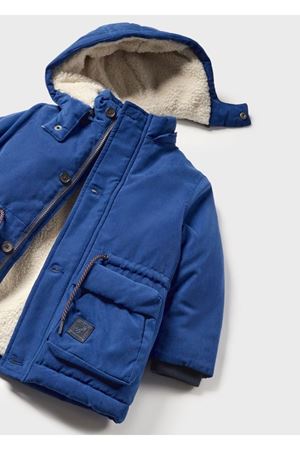 Mayoral 2439-Kışlık Erkek Bebek Mont Parka Mavi