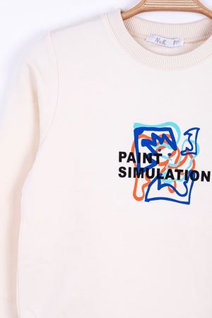 NK KIDS 35361-PUZZLE SWEAT 8/14 KREM 
