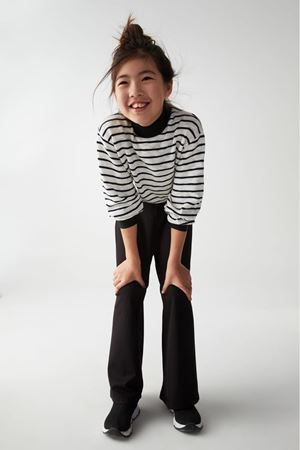 NK KIDS 35364-ÇİZGİLİ KAZAK 8/14 EKRU