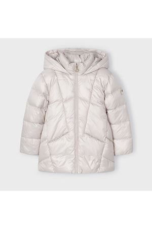 Mayoral Kışlık Kız Kapşonlu Mont Gri 4418