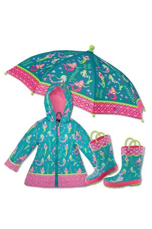 Kız Çocuk Yağmur Çizmesi Deniz Kızı Yeşil
