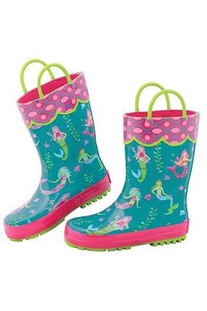 Kız Çocuk Yağmur Çizmesi Deniz Kızı Yeşil