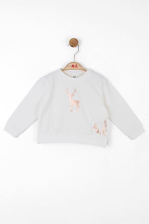 NK KIDS 35623-CEYLAN SWEAT 1/4 PUDRA