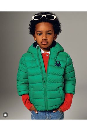 BENETTON 2KL9CN02U-YEŞİL DALGIÇ KUMAŞLI MONT