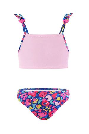 Denokids Çiçekli Kedi Kız Çocuk Bikini
