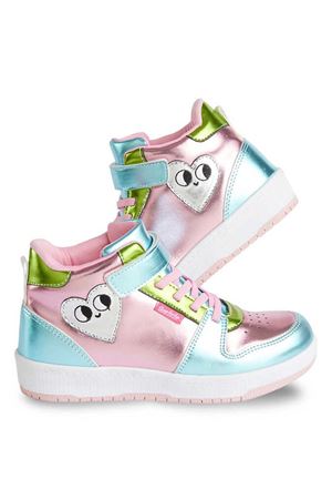 Denokids Kalpli Hologram Kız Çocuk Pembe Sneakers