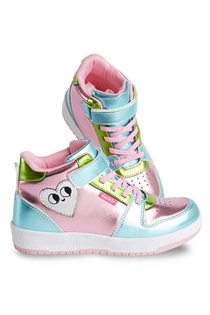 Denokids Kalpli Hologram Kız Çocuk Pembe Sneakers