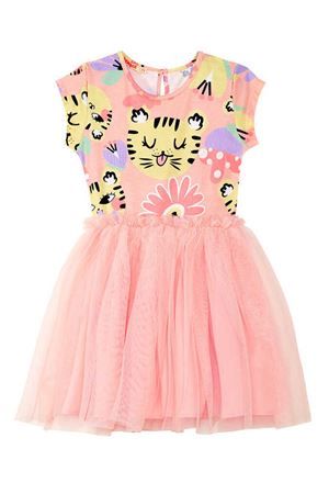 Denokids Leo Flower Kız Çocuk Tüllü Elbise