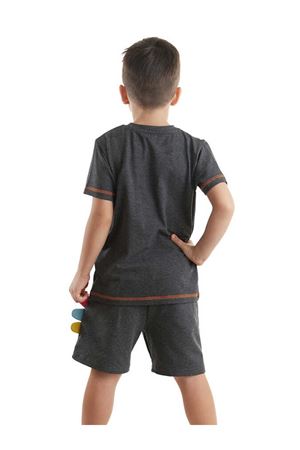Denokids Rawr Dino Erkek Çocuk T-shirt Şort Takım