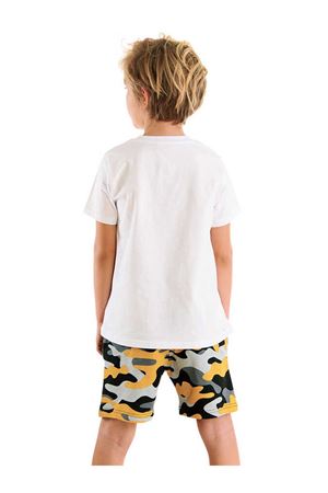 Denokids Motorcycle Erkek Çocuk T-shirt Şort Takım