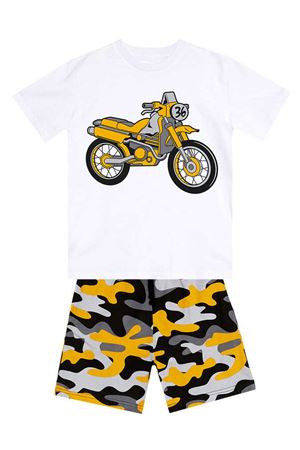 Denokids Motorcycle Erkek Çocuk T-shirt Şort Takım