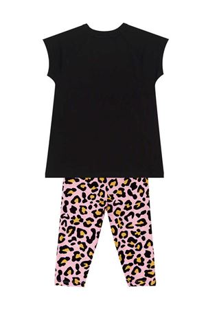 Denokids Leopar ve Zebra Kız Çocuk Tunik Tayt Takım