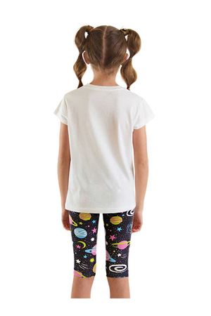 Denokids Uzayda Unicorn Kız Çocuk T-Shirt Tayt Takım