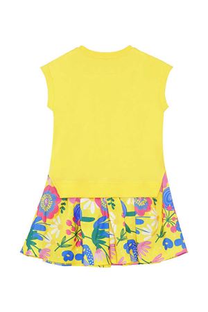 Denokids Sarı Çiçekli Kız Çocuk Elbise