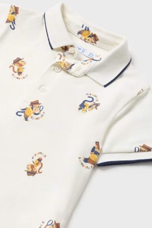 Mayoral Bebek T-Shirt 1107-77 Krem 