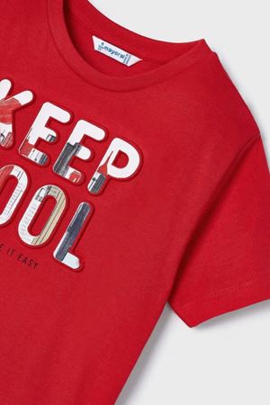 Mayoral Erkek Çocuk T-Shirt 03016-17 Kırmızı Yeşil
