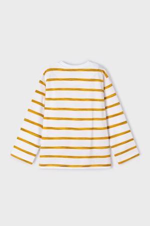 Mayoral Erkek Çocuk Çizgili T-Shirt 03025-27 Kahverengi