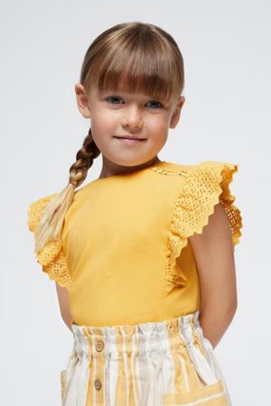Mayoral Kız Çocuk T-Shirt 3082-25 Sarı