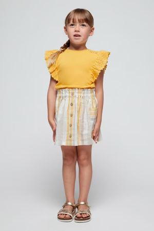 Mayoral Kız Çocuk T-Shirt 3082-25 Sarı