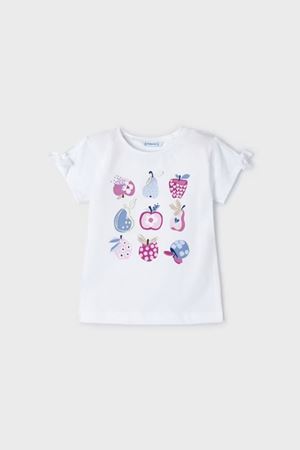 Mayoral Kız Çocuk T-Shirt 3084-64 Beyaz