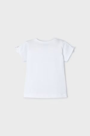 Mayoral Kız Çocuk T-Shirt 3084-64 Beyaz