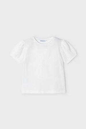 Mayoral Kız Çocuk T-Shirt 3085-69 Beyaz