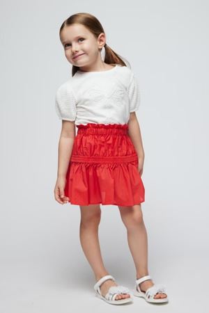 Mayoral Kız Çocuk T-Shirt 3085-69 Beyaz