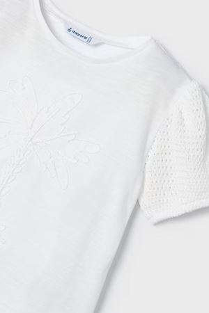 Mayoral Kız Çocuk T-Shirt 3085-69 Beyaz