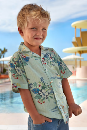 Mayoral Erkek Çocuk Gömlek 3114-58 Yeşil 