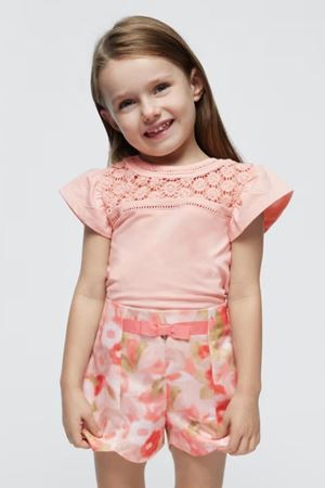 Mayoral Kız Çocuk Şort 3251-32 Krem