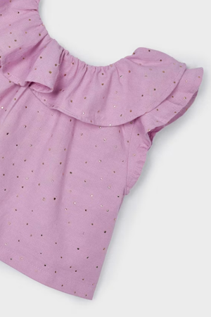 Mayoral Kız Çocuk Şort Set 3258-53 Mor