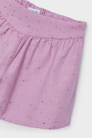 Mayoral Kız Çocuk Şort Set 3258-53 Mor