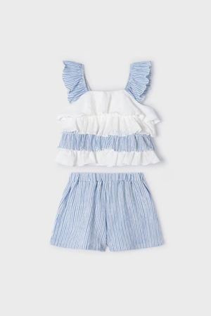 Mayoral Kız Çocuk Şort Set 3259-56 Lacivert