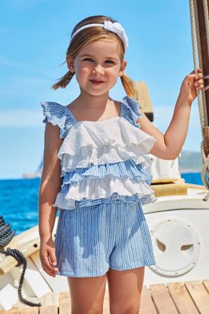 Mayoral Kız Çocuk Şort Set 3259-56 Lacivert