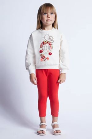 Mayoral Kız Çocuk Pulover İşlemeli Kazak 03469-40 Bej