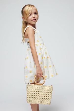 Mayoral Kız Çocuk Elbise 03922-94 Krem