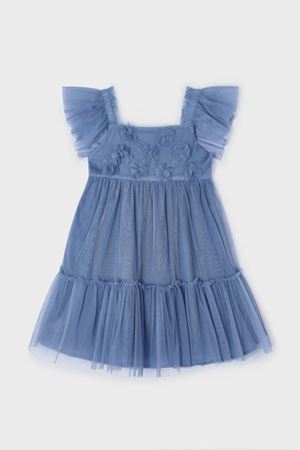 Mayoral Kız Çocuk Elbise 03929-25 Mavi