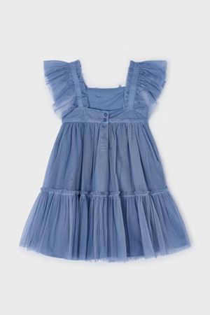 Mayoral Kız Çocuk Elbise 03929-25 Mavi