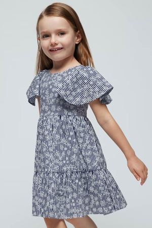 Mayoral Kız Çocuk Çizgili Elbise 03940-23 Lacivert