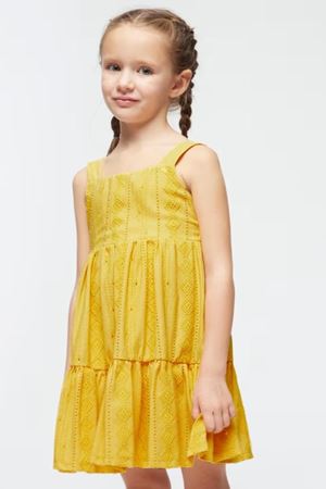 Mayoral Kız Çocuk Elbise 03950-21 Sarı