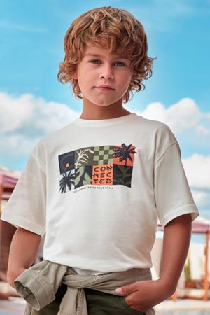 Mayoral Erkek T-Shirt 6038-57 Krem