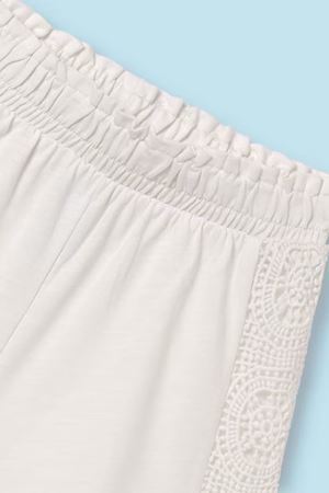 Mayoral Kız Şort Set 6275-64 Krem