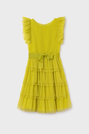 Mayoral Kız Elbise 06943-66 Yeşil